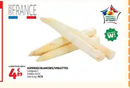 Auchan Asperges blanches/violettes offre