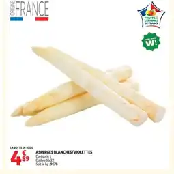 Auchan Asperges blanches/violettes offre