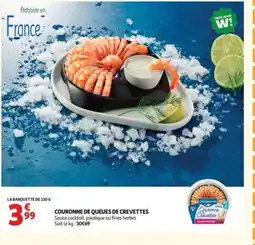 Auchan Couronne de queues de crevettes offre