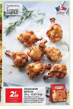 Netto MAÎTRE COQ Coq'ailes nature offre