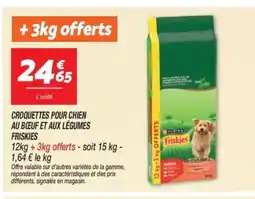 Netto FRISKIES Croquettes pour chien au boeuf et aux légumes offre