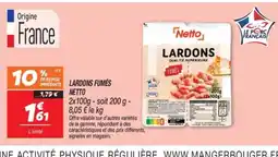 Netto NETTO Lardons fumés offre