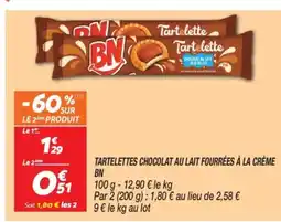 Netto BN Tartelettes chocolat au lait fourrées à la crème offre