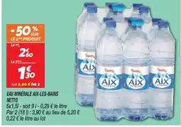 Netto NETTO Eau minerale aix-les-bains offre