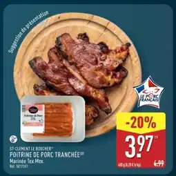 ALDI POITRINE DE PORC TRANCHÉE offre
