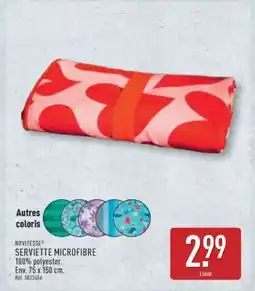 ALDI SERVIETTE MICROFIBRE offre