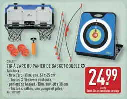 ALDI TIR À L'ARC OU PANIER DE BASKET DOUBLE offre