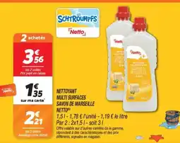 Netto NETTO Nettoyant multi surfaces savon de marseille offre
