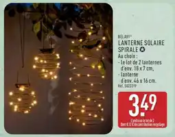 ALDI LANTERNE SOLAIRE SPIRALE offre
