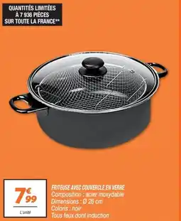 Netto Friteuse avec couvercle en verre offre
