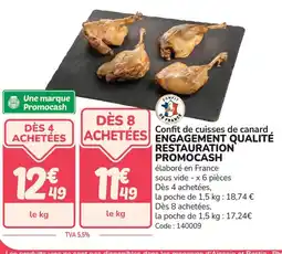 Promocash Confit de cuisses de canard offre