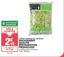 Promocash Laitue iceberg en lanières offre