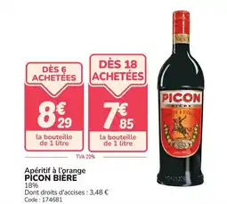 Promocash PICON BIERE Apéritif à l'orange offre