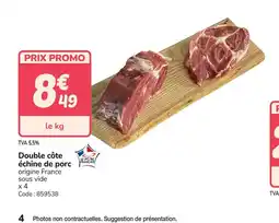 Promocash Double côte échine de porc offre