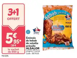 Promocash ALSALOR Émincés de kebab de volaille précuits offre