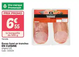 Promocash EN CUISINE Bacon fumé en tranches offre