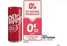 Promocash DR PEPPER Soda offre