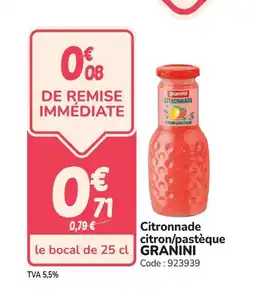 Promocash GRANINI Citronnade citron/pastèque offre