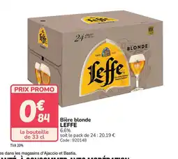 Promocash LEFFE Bière blonde offre
