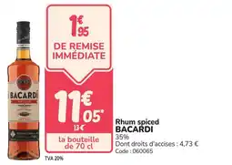 Promocash BACARDI Rhum spiced offre