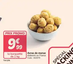 Promocash Acras de morue offre