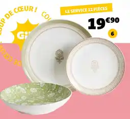 Gifi Le service 12 pièces offre