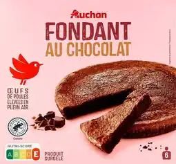 Auchan Auchan fondant au chocolat surgelé auchan offre