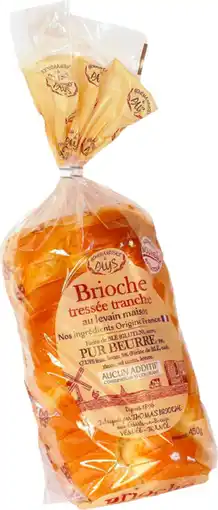 Auchan Maline thomas brioche tressée tranchée pur beurre brioche thomas offre