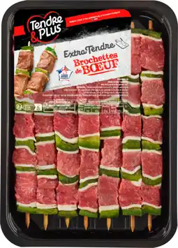 Auchan Tendre et plus 7 brochettes de bœuf tendre & plus offre