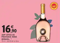 Intermarché Aop côtes de provence rosé miraval offre