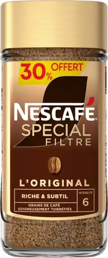 Auchan Nescafe café soluble spécial filtre nescafé offre