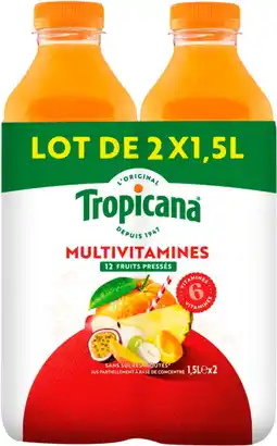 Auchan Tropicana jus multivitaminé tropicana offre
