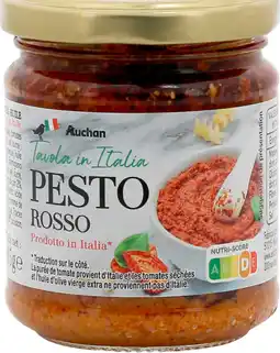 Auchan Auchan sauce pesto rouge auchan tavola in in italia offre