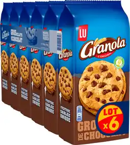 Auchan Granola granola extra cookie chocolat lu offre