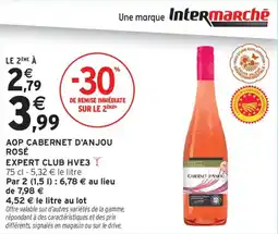 Intermarché Aop cabernet d'anjou rosé expert club hve3 offre