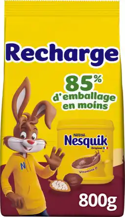Auchan Nestle chocolat en poudre recharge poche nesquik offre
