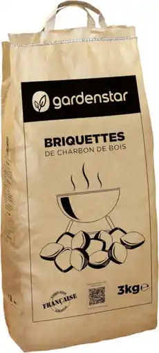 Auchan Gardenstar briquettes charbon de bois offre