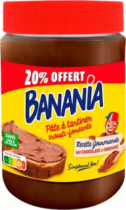 Auchan Banania pâte à tartiner banania offre