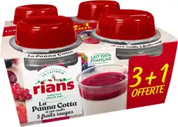 Auchan Rians panna cotta rians offre