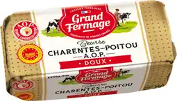 Auchan Grand fermage beurre moulé doux aop grand fermage offre