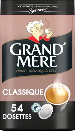 Auchan Grand mere dosettes de café souples classique grand mère offre
