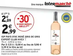 Intermarché Igp pays d'oc rosé gris de gris expert club hve3 offre