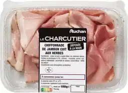 Auchan Supermarché Auchan chiffonnade de jambon cuit aux herbes auchan le charcutier offre