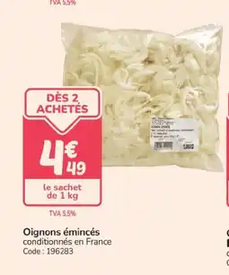Promocash Oignons émincés offre
