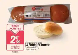 Promocash LA FOURNÉE DORÉE Burgers briochés offre