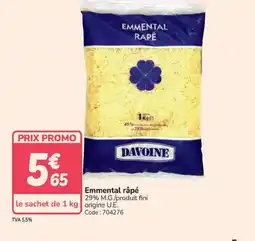 Promocash Emmental râpé offre
