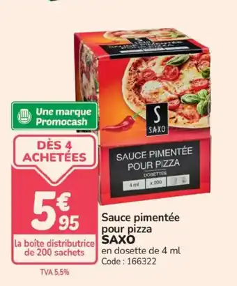 SAXO Sauce pimentée pour pizza