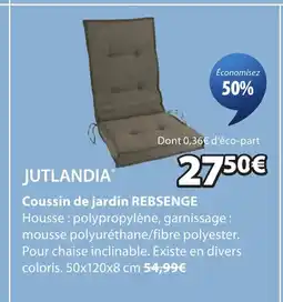 JYSK REBSENGE Coussin de jardin offre