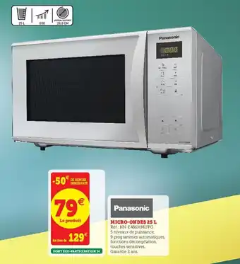 Super U Panasonic Micro-Ondes 25 L offre