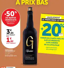 Maximarché Biere blonde g de goudale 7,9° offre